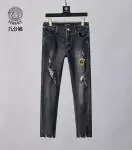 versace jeans origine homme denim ripped embroidery p5021341